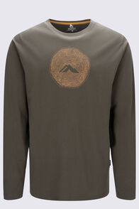 Macpac Men's Sawcut Fairtrade Organic Cotton Long Sleeve T-Shirt, Grape Leaf, hi-res