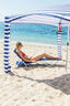 CoolCabanas Beach Shelter, Blue/White Stripe, hi-res