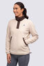 Macpac Women's Heritage Snap Fleece Pullover, FEATHER GREY, hi-res