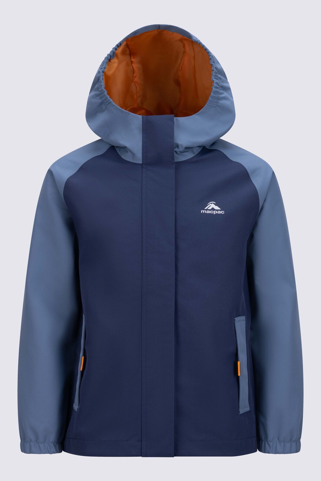Macpac Kids&rsquo; Crosswinds Rain Jacket, Bering Sea/Navy, hi-res
