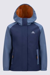 Macpac Kids&rsquo; Crosswinds Rain Jacket, Bering Sea/Navy, hi-res