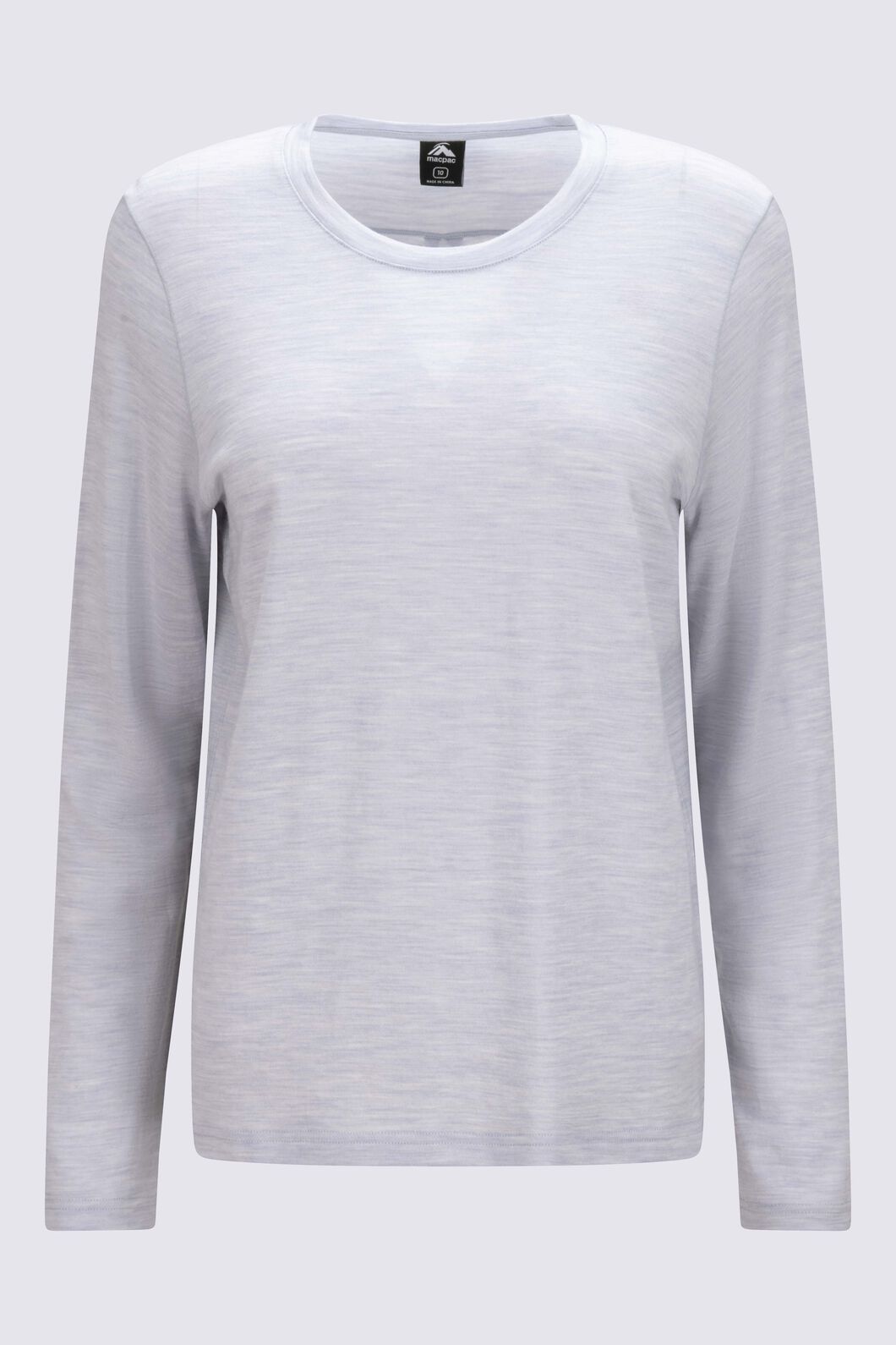 Macpac Women&rsquo;s Orton Merino Blend Long-Sleeve T-Shirt, Cosmic Sky Marle, hi-res