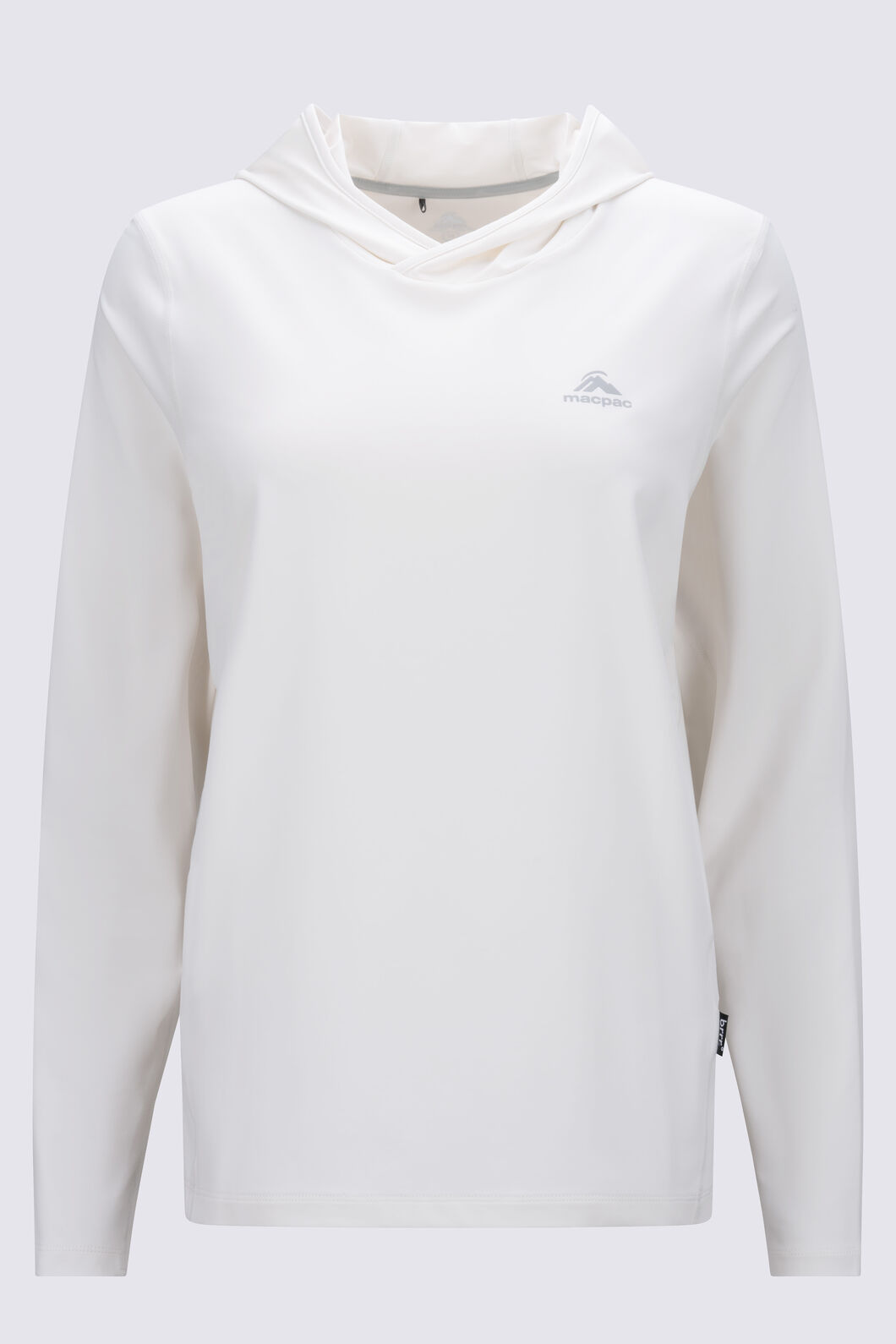 Macpac Women's brrr&deg; Long-Sleeve Hooded Top, Coconut Milk, hi-res