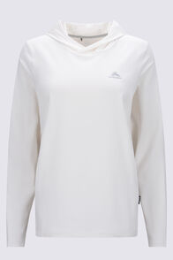 Macpac Women's brrr&deg; Long-Sleeve Hooded Top, Coconut Milk, hi-res