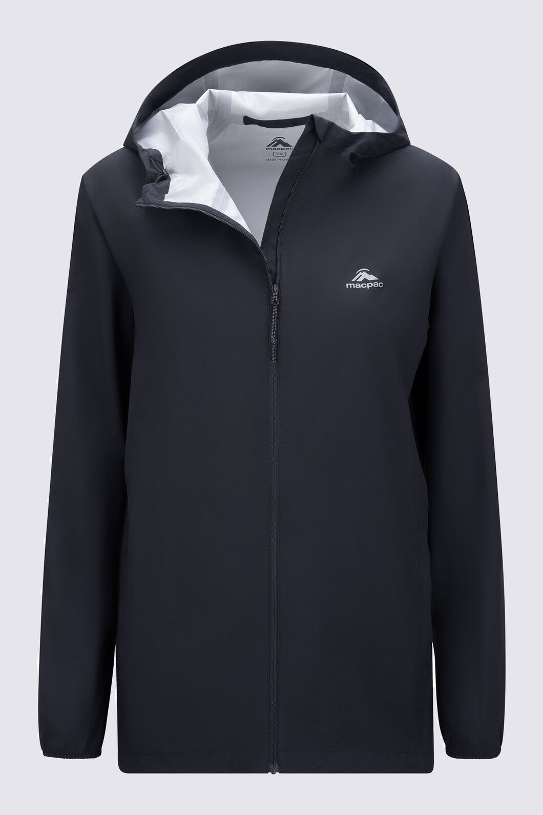 Macpac Women&rsquo;s Stash-It Rain Jacket, Black, hi-res