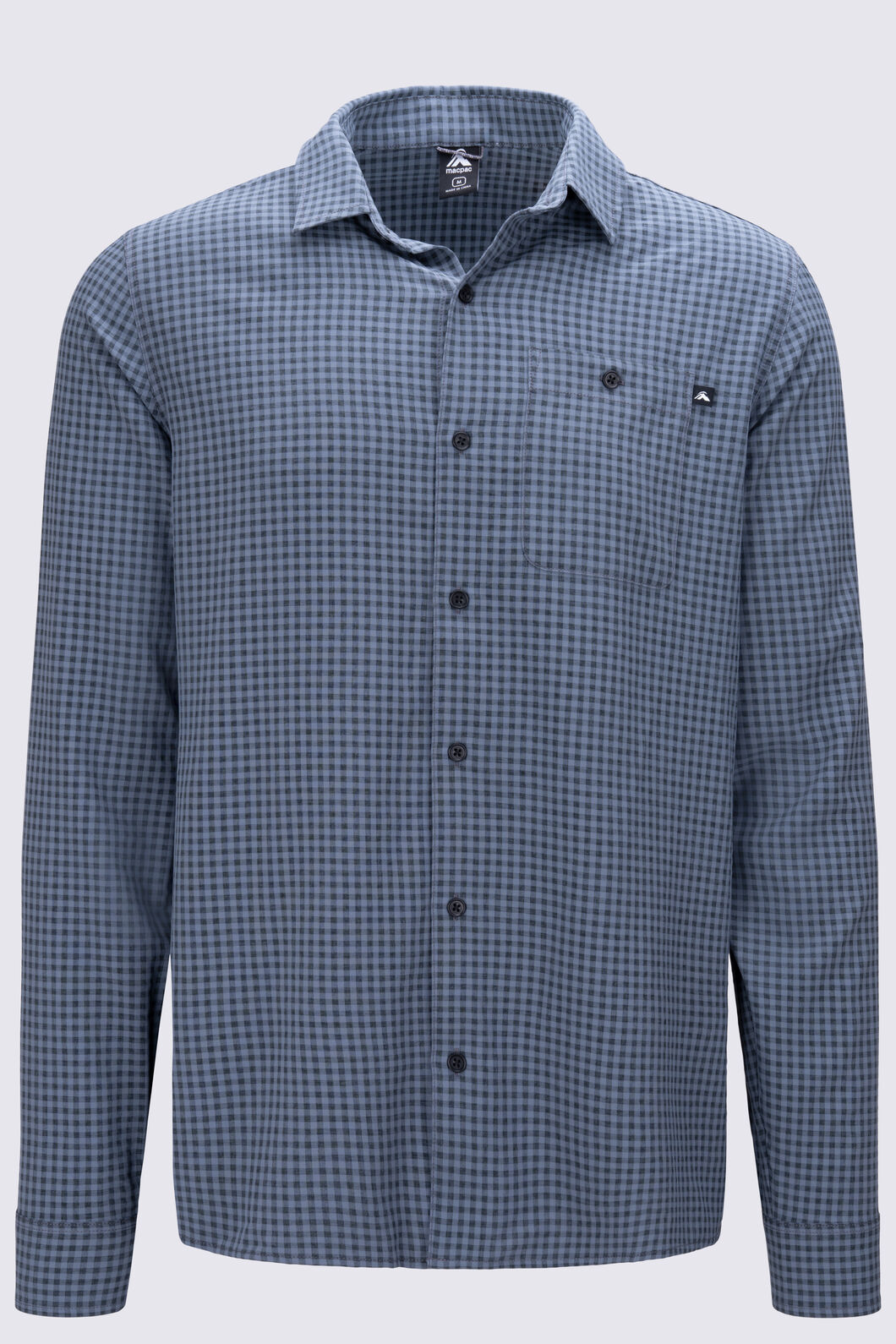 Macpac Men's Vista Long Sleeve Shirt, Dark Slate, hi-res