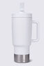 Macpac Insulated Travel Tumbler with Straw Lid — 880ml, Winter White, hi-res