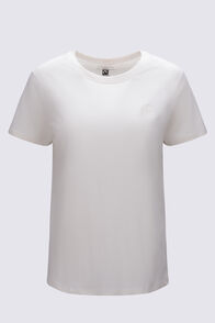 Macpac Women's Vintage Embroidered Fairtrade Organic Cotton Short Sleeve T-Shirt, Tofu, hi-res