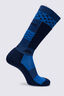 Macpac Tech Ski Sock, Naval Academy/Sodalite Blue, hi-res