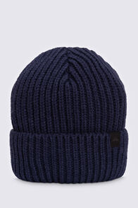 Macpac Kids' Thick Knit Beanie, Navy, hi-res