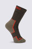 Macpac Kids' Fully Cushioned Hiking Sock, Grape Leaf/Kelp, hi-res