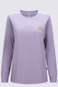 Macpac Women's Vintage Embroidered Fairtrade Organic Cotton Long Sleeve T-Shirt, Lavender Grey, hi-res