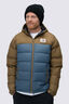 Macpac Men's Halo Hooded Down Jacket ♺, Kangaroo/Bering Sea, hi-res
