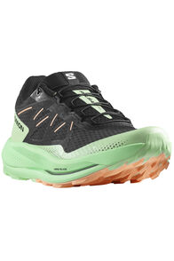 Salomon Women's Pulsar Running Shoes, Black/Green Ash/Cantaloupe, hi-res
