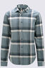 Macpac Men's Sutherland Slim Flannel Shirt, Balsam Green Check, hi-res