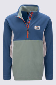 Macpac Men&rsquo;s Heritage Fleece Pullover, Ensign Blue/Hedge Green/Moonbe, hi-res