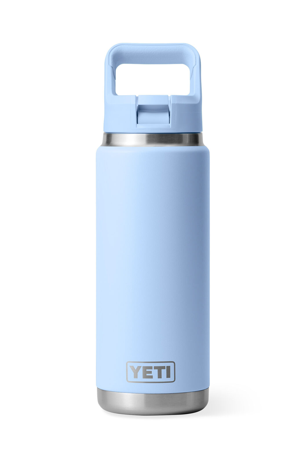 YETI® Rambler® Bottle with Straw Cap — 26 oz, Big Sky Blue, hi-res