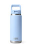 YETI® Rambler® Bottle with Straw Cap — 26 oz, Big Sky Blue, hi-res