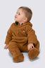 Macpac Baby Acorn Fleece Onesie, Golden Brown, hi-res