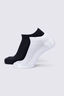 Macpac Everyday Ankle Sock &mdash; 2 Pack, Black/White, hi-res