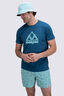 Macpac Men's Vintage Co T-Shirt, Legion Blue, hi-res