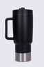 Macpac Insulated Travel Tumbler with Straw Lid — 880ml, Black, hi-res