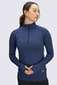 Macpac Women's Infinity 1/4 Zip Top, Twilight Blue, hi-res