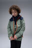 Macpac Kids' Pack-It Jacket V2, Navy/Hedge Green, hi-res