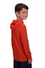 Macpac Kids' 180 Merino Hooded Long Sleeve T-Shirt, Harvest Pumpkin/Mid Grey Marle, hi-res