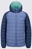 Macpac Kids' Uber Light Hooded Down Jacket, Oceana/Stonewash, hi-res