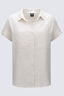 Macpac Women's Ashton Short Sleeve Shirt, Moonbeam, hi-res