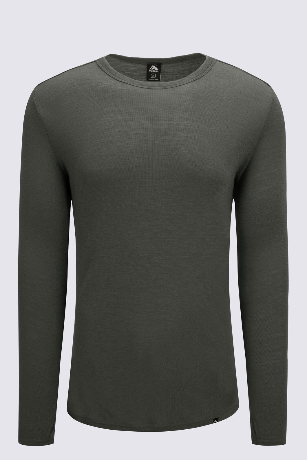 Macpac Men's 220 Merino Long Sleeve Top, Kambaba, hi-res