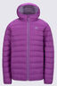 Macpac Kids' Uber Light Hooded Down Jacket, Cattleya Orchid, hi-res