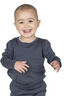 Macpac Baby 150 Merino Long Sleeve Top, India Ink, hi-res