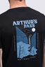 Macpac Men's Arthurs Pass NP Fairtrade Organic Cotton T-Shirt, Black, hi-res