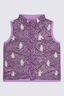 Macpac Baby Down Vest, Orchid/Yeti Mountain Print, hi-res