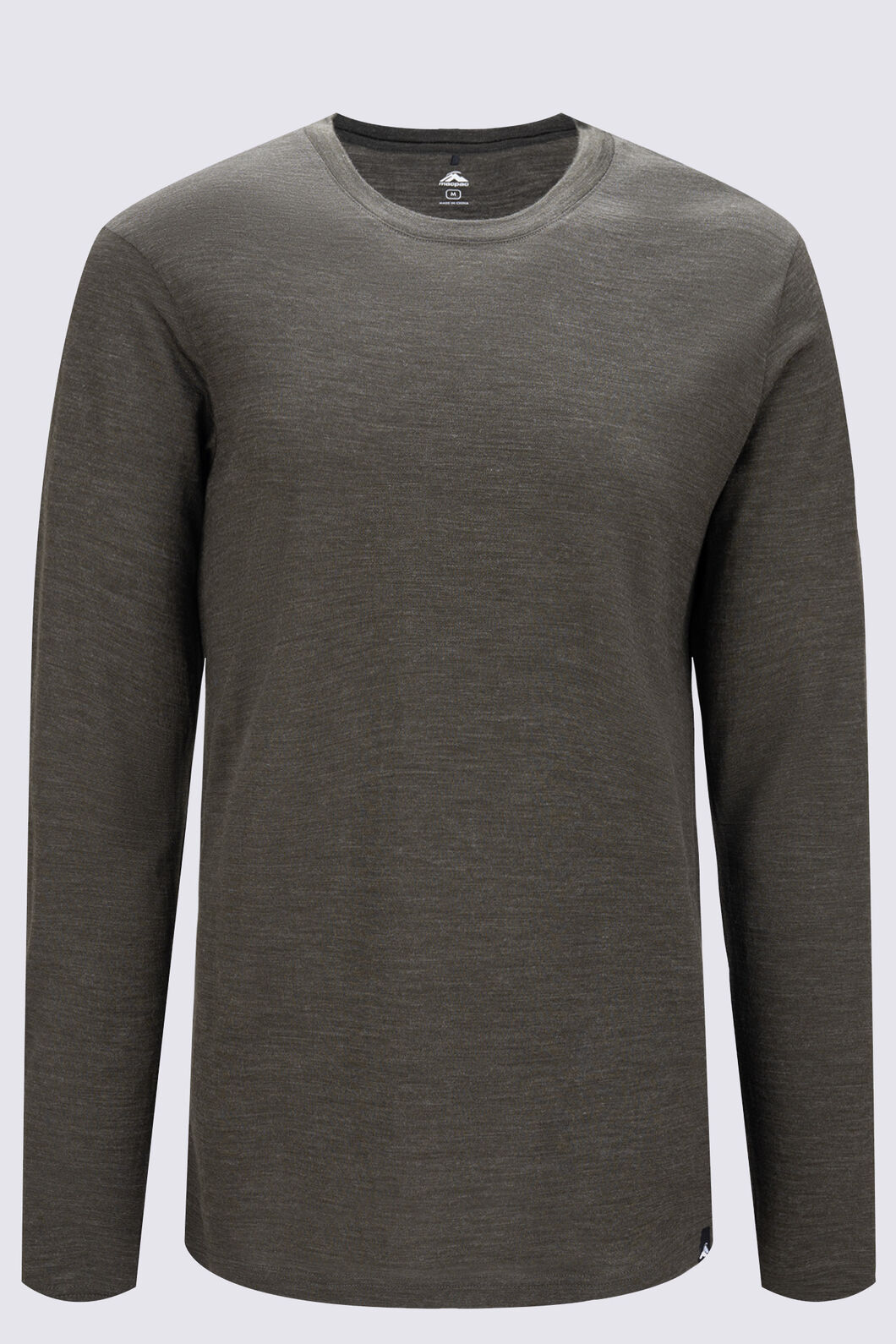 Macpac Men's Lyell 180 Merino Long Sleeve T-Shirt, Forest Night Marle, hi-res