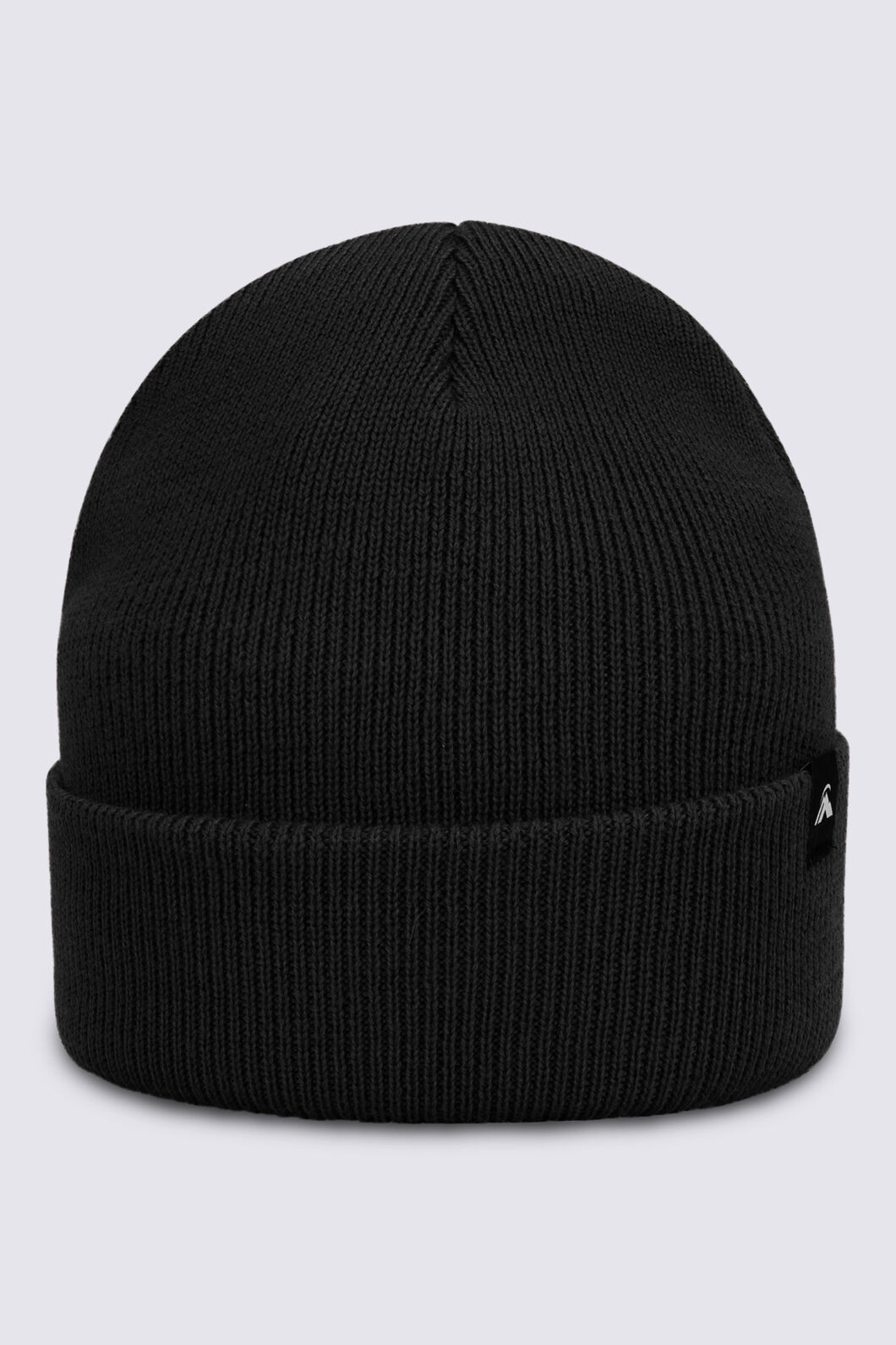 Macpac Chunky Merino Blend Beanie, Black, hi-res