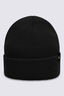 Macpac Chunky Merino Blend Beanie, Black, hi-res
