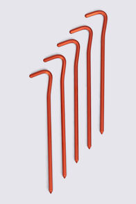 Macpac Aluminium Tent Pegs &mdash; 5 Pack, Orange, hi-res