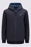 Macpac Kids&rsquo; Dune Reversible Wind Fleece, Black/Bering Sea Mountain prin, hi-res