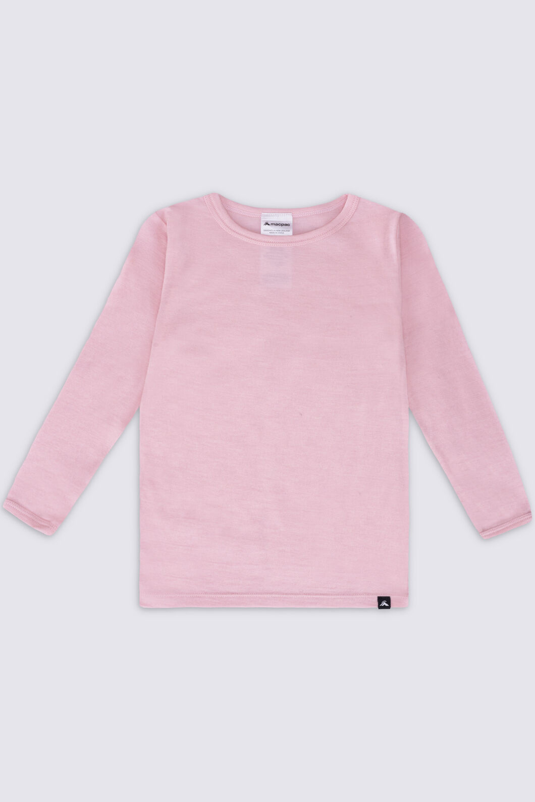 Macpac Baby 150 Merino Long Sleeve Top, Peachskin, hi-res