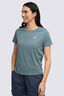 Macpac Women's Aoraki Topo Fairtrade Organic Cotton Short Sleeve T-Shirt, Goblin Blue, hi-res