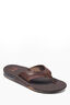 REEF® Fanning Leather Men's Thongs, Dark Brown, hi-res