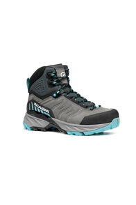 Scarpa Women's Rush Trek GTX Hiking Boots, Midgray/Aqua, hi-res