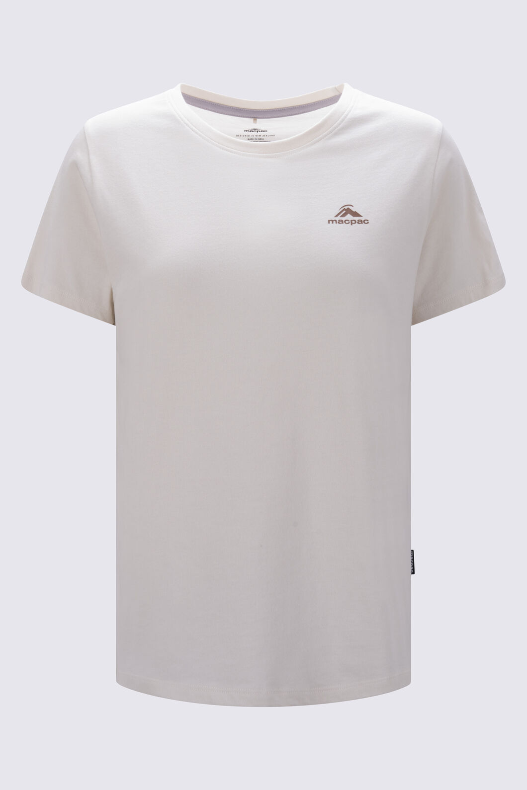 Macpac Women's Te Papakura O Taranaki NP Fairtrade Organic Cotton T-Shirt, Tofu, hi-res