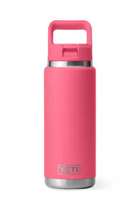 YETI® Rambler® Bottle with Straw Cap — 26 oz, Tropical Pink, hi-res