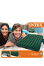 Intex Queen Downy Air Bed with Foot Pump, Green, hi-res
