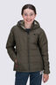 Macpac Kids' Pulsar Alpha Hooded Insulated Jacket, Grape Leaf/Green Camo Print, hi-res