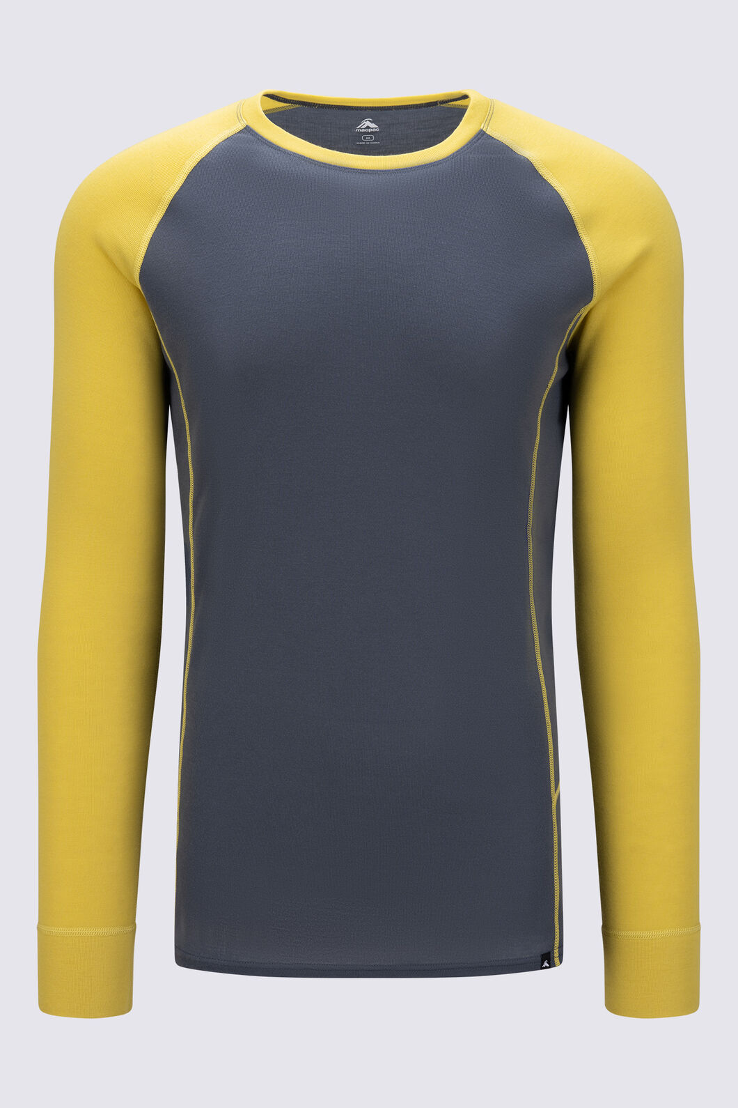 Macpac Men's Geothermal Long Sleeve Top, Turbulence/Snake Eye, hi-res